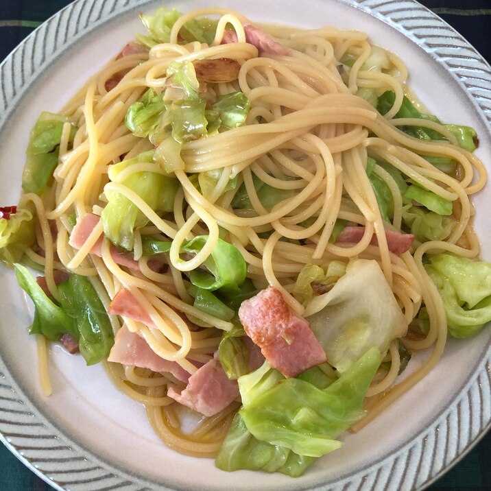 醤油風味のペペロンチーノ